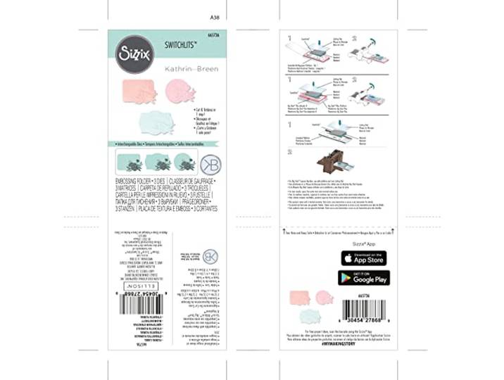 Sizzix Switchlits Embossing Folder Floral Label van Kath Breen, 665736