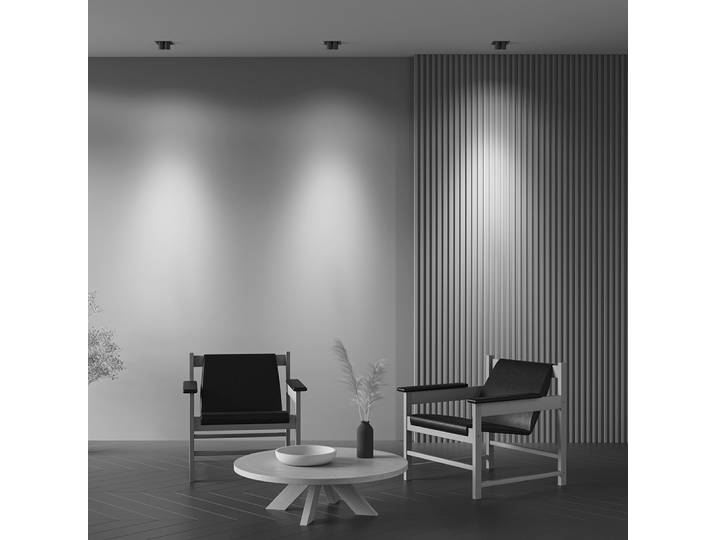 Maytoni Einbaustrahler Magnum LED incl. Schwarz aus Aluminum 14W für Küche, Schlafzimmer, Wohnzimmer, Esszimmer, Lobby