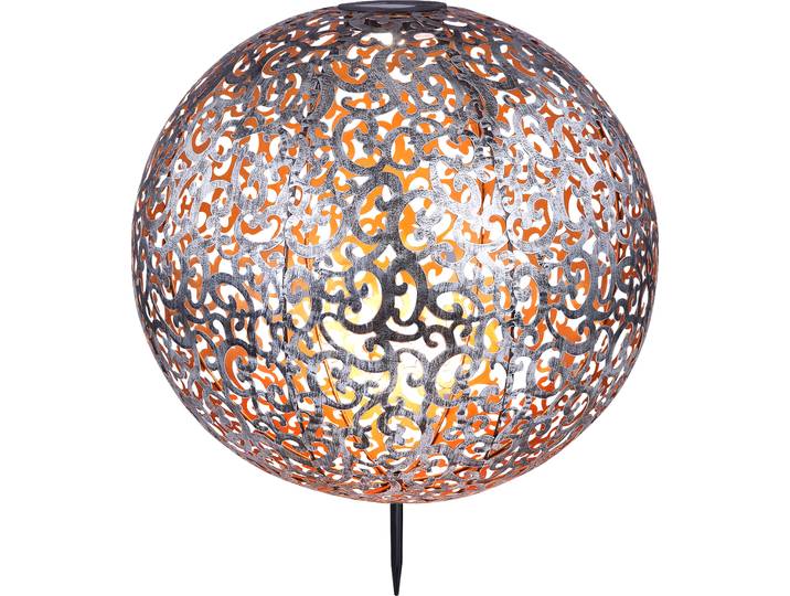 Globo Lighting Lampe solaire métal argenté\, LED