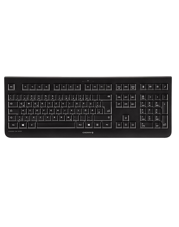 Cherry Desktop DW 3000[US/EU] Wireless black Tastatur Schwarz (JD-0710EU-2)