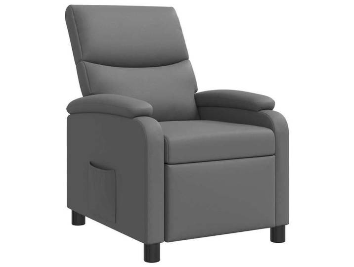 Gris Fauteuil inclinable Gris Simili cuir(VIDAXL)_30134