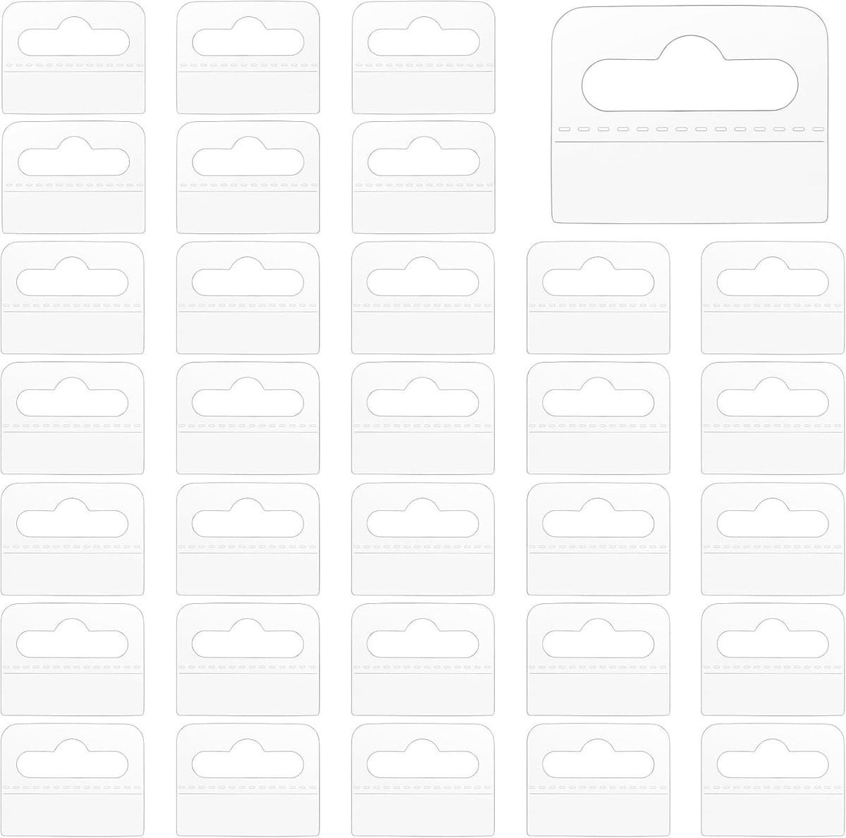 200 stuks zelfklevende transparante hangklemmen voor displays en ophanglabels