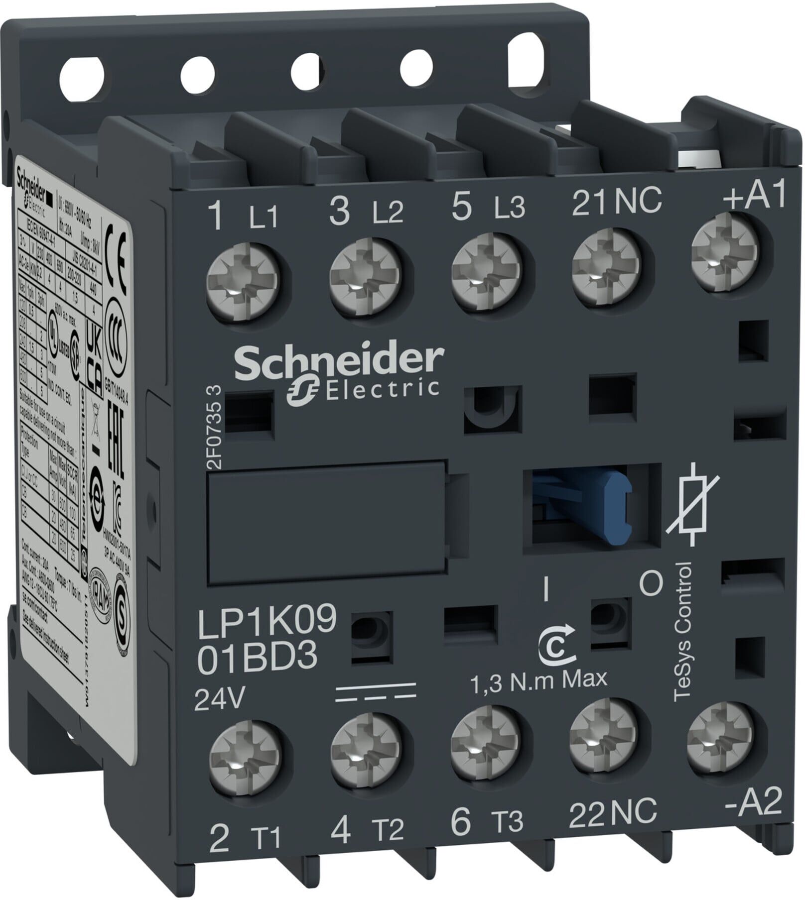 Schneider Electric Leistungsschütz LP1K0901BD3 9A 24V DC Diode)