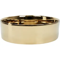 AUFSATZWASCHBECKEN Gold 40 cm Keramik Tebar