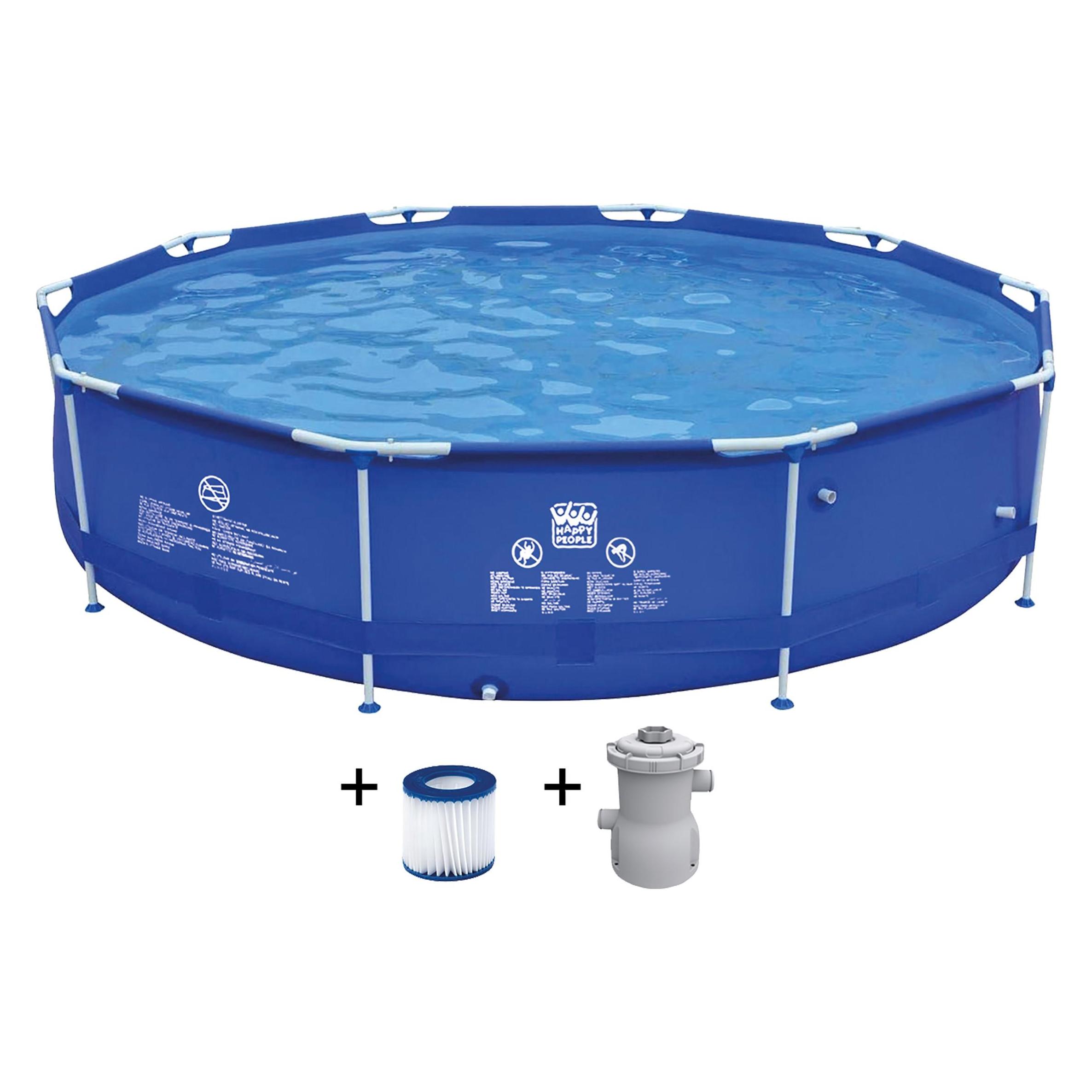 Kc Happy People Stahlrahmenpool-Set (360 x 119 cm) (21472623)