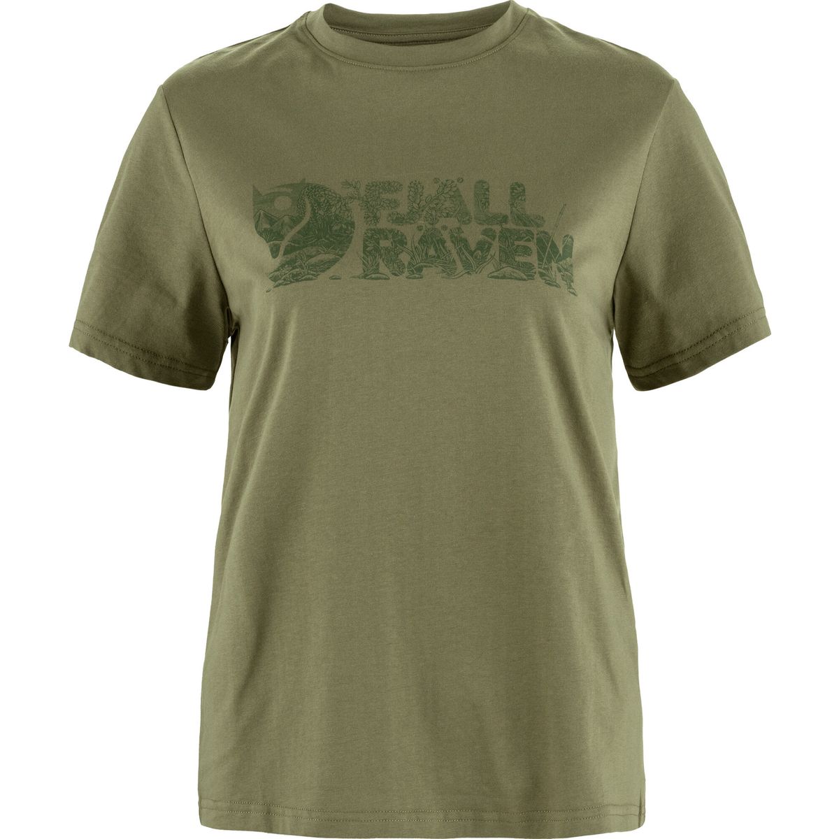 Fjällräven Lush Logo T-shirt W green (620) S F14600165-620-S