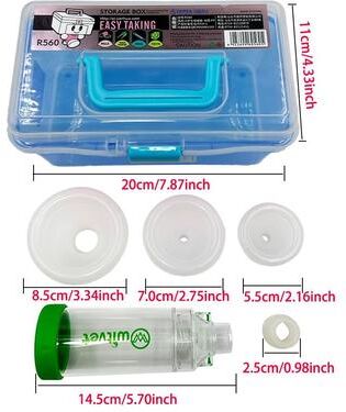 Uplifted Finds Aero Med Precision Inhalation System blue 1 Set Box