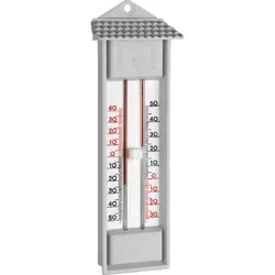 Thermometer Maximum-Minimum, Kunststoff, grau - Grau/Grau