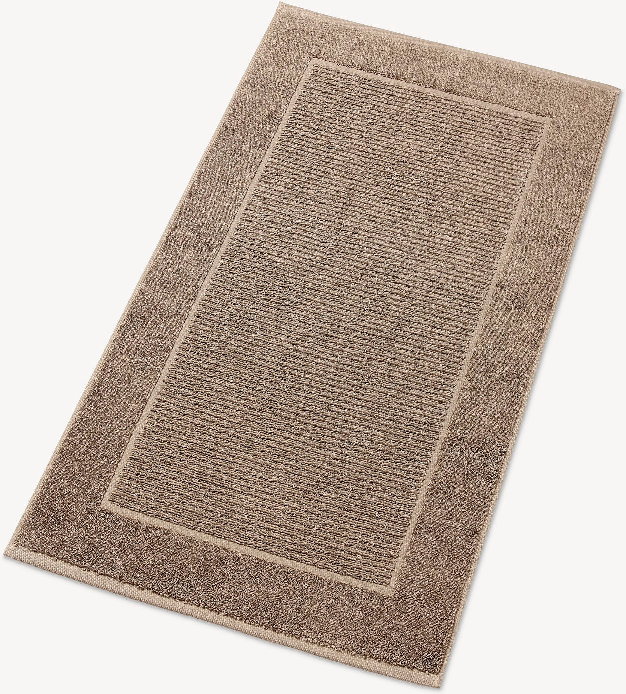 Badematte CHRISTY "Supreme", braun (mocha), H:7mm, Baumwolle, Badematten, Badematte, Premium Badematte in Luxusqualität 1000g/m², 50 x 90, 2er Set mocha Badematte
