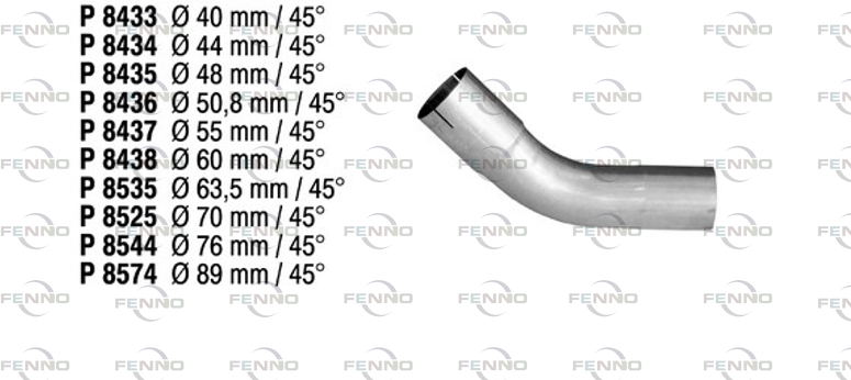 Fenno Abgasrohr, P8438