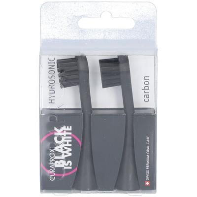 Curaprox black is white Ersatzbürstenköpfe 2 St Zahnbürste