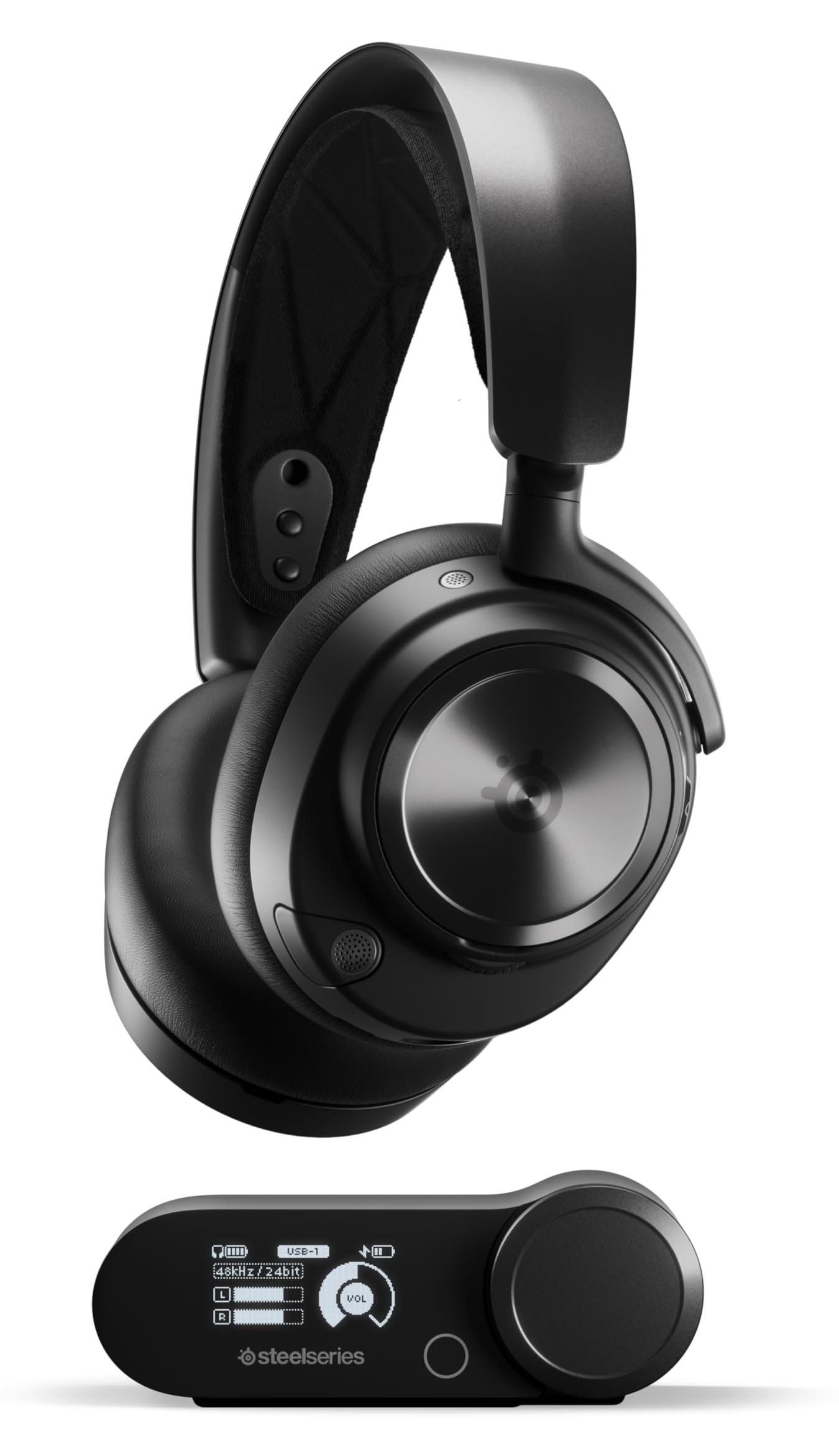 Steelseries Arctis Nova Pro Wireless, Kabellos, Gaming, 10 - 22000 Hz, Kopfhörer, Schwarz