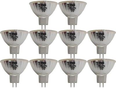 Ushio FXL 1000636 Halogen Reflector Lamp, MR16 JCR, 410W 82V, GY5.3 Base, 3300K - 10 Pack