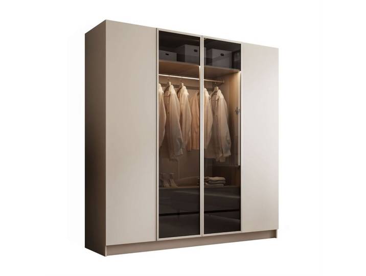 VIERTÜRIGER Schrank ATRIUM II mit Glasfront
