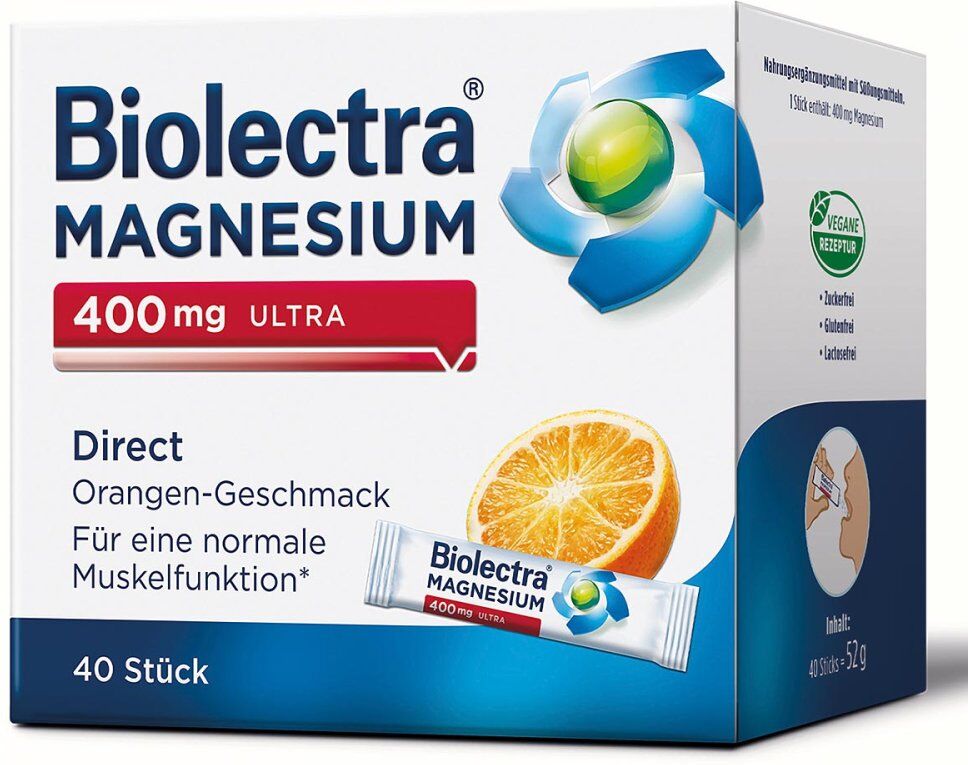 Biolectra Magnesium 400 mg Ultra Direct Orange