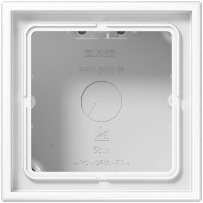 Jung Capuchon AP 1 poste cadre intégré LS 581 A WW (LS581AWW)