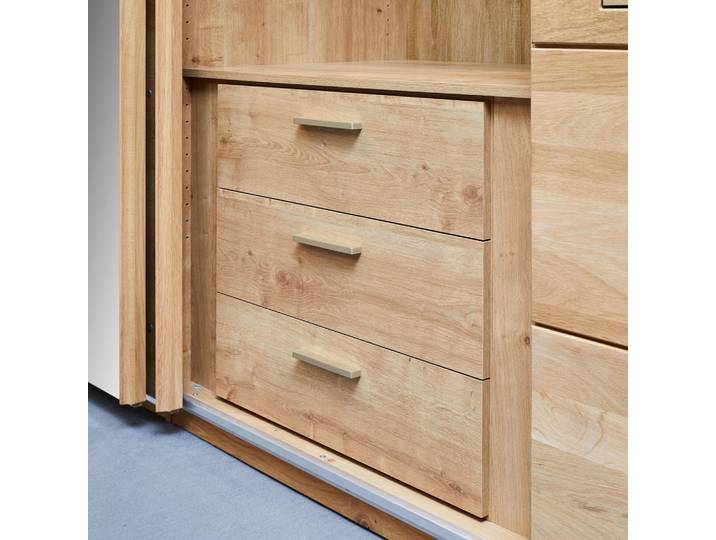 Linea Natura Schubkasteneinsatz, Eiche, 3 Schublade(n) Schubladen, 71x62x57 cm, Befestigung ohne Bohren,Befestigung Bohren, Schlafzimmer, Kleiderschränke, Schrankzubehör, Schubkasteneinsatz