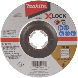 makita Schruppscheibe 125x6mm X-Lock E-00402