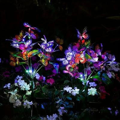 Inspire Curations Solar Butterfly Tree Garden Light Multi Color Outdoor Solar Yard & Patio Decor Solar Butterfly Tree Garden Light Multi Color Outdoor Solar Yard & Patio Decor
