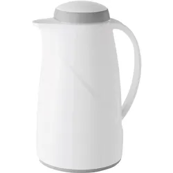 Helios Isolierkanne Wave 1 L Weiss, spülmaschinengeeignet, Thermoskanne, Weiss