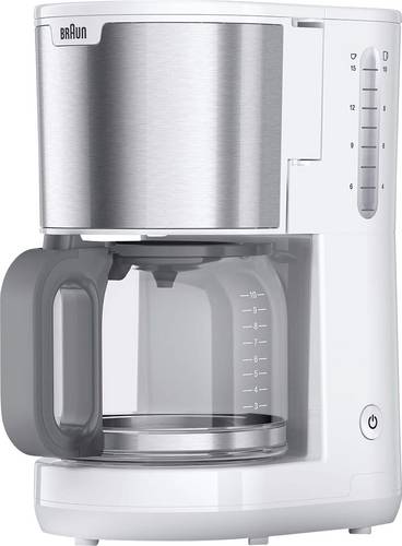 Braun KF 1500 WH Kaffeemaschine Weiß Fassungsvermögen Tassen=10