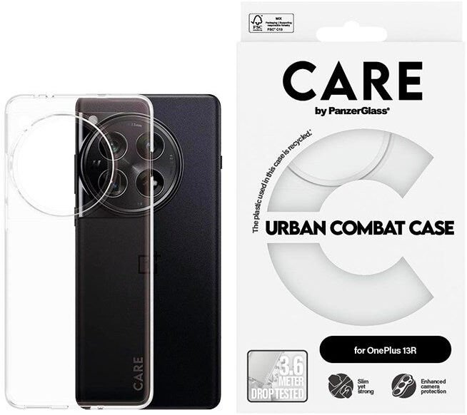 OnePlus 13R - CARE by PanzerGlass FASHION X-Ray Soft Basic Cover - Gennemsigtig
