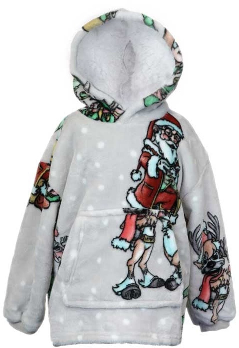 Unique Living Hoodie Xmas Natale Grijs - 43 x 47 cm