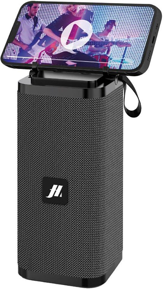 Music Hero Bluetooth Højtaler med Mobilholder - Sort