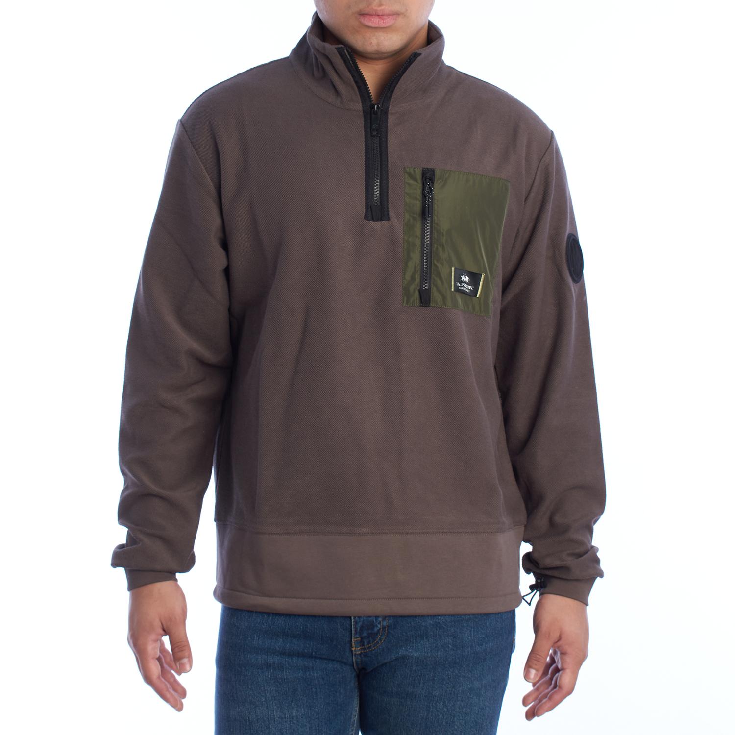 YMF601-FP565 Heren Regular Fit Half Zip Sweatshirt