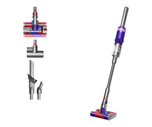 Dyson Omni Glide Kabelloser Staubsauger, Ultimative Flexibilität für Hartböden, Kompakte Größe, Beutellos, Leistungsstarke Saugleistung, Bis zu 20 Min