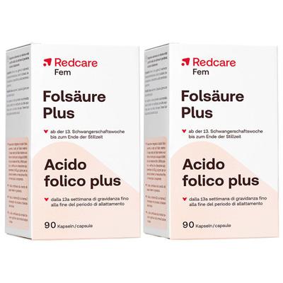 Redcare Folsäure Plus 2x90 St Kapseln