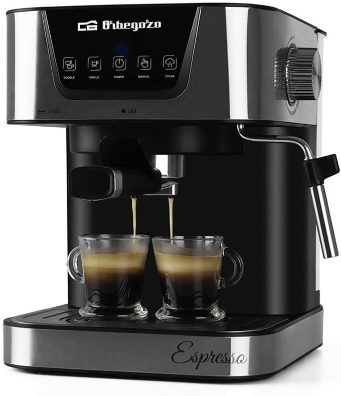 Cafetera Expreso Orbegozo EX 6000/ 1050W/ 20 Bares