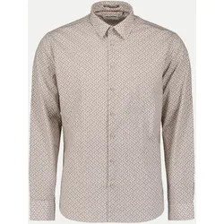 Hemd mit Allover Print Beige XL