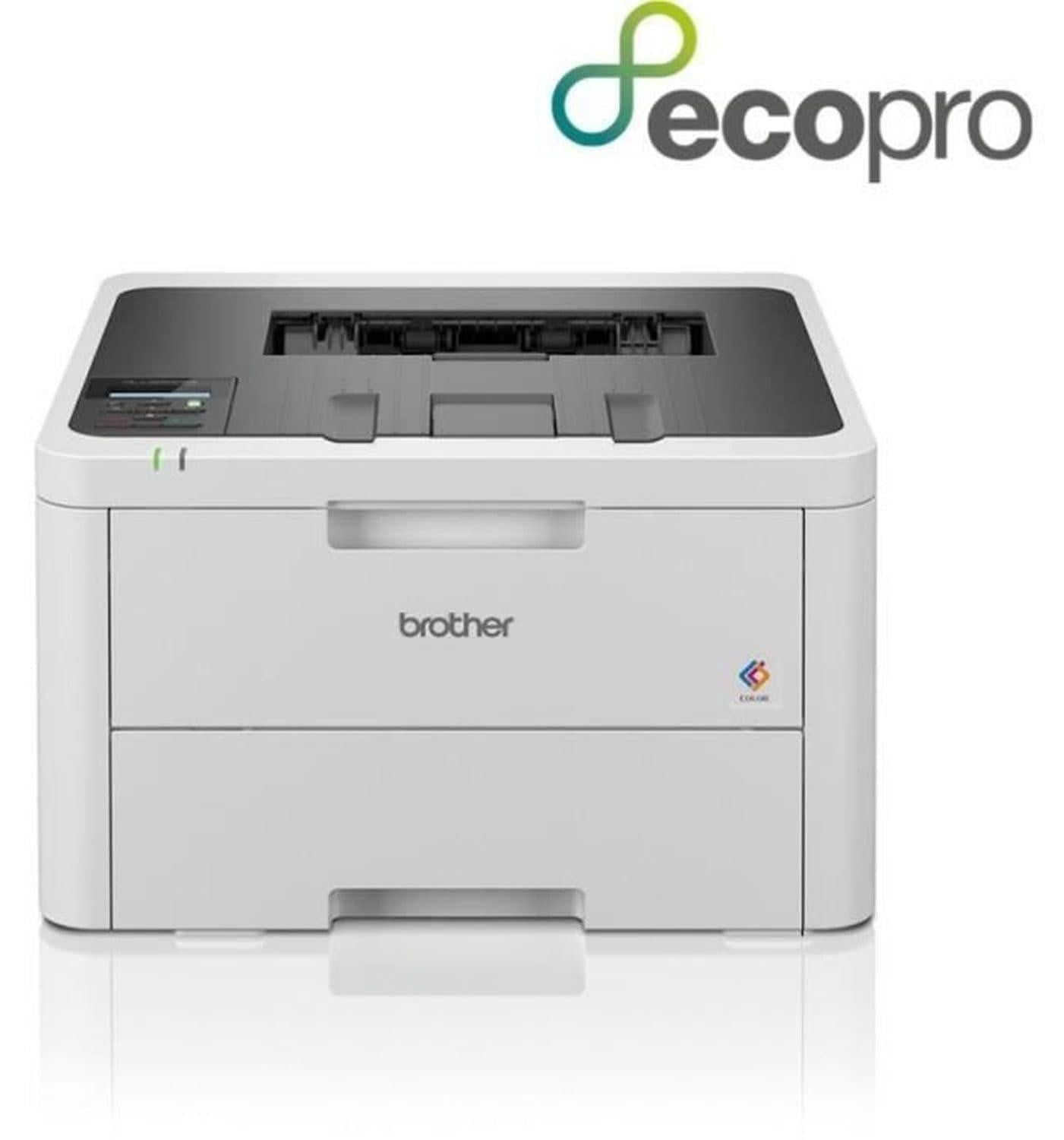 Brother HL-L3220CWE Kleurlaserprinter, Grijs/Wit, met Wifi en USB