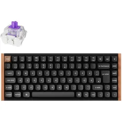 Keychron K2 HE (DE, Kabelgebunden, Kabellos), Tastatur, Schwarz, Mehrfarbig