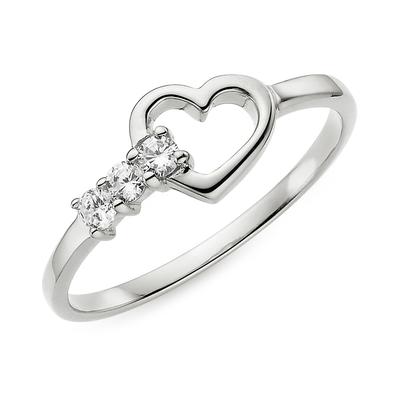 Aniston JEWELRY & WATCHES "Schmuck Geschenk Silbering mit Herzchen" mit Zirkonia (synth.)