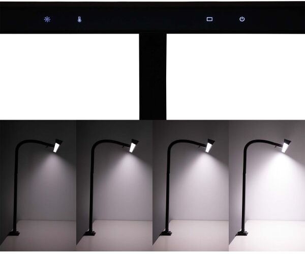 NAGA Maul Led Bordlampe, Maulgate, Sort