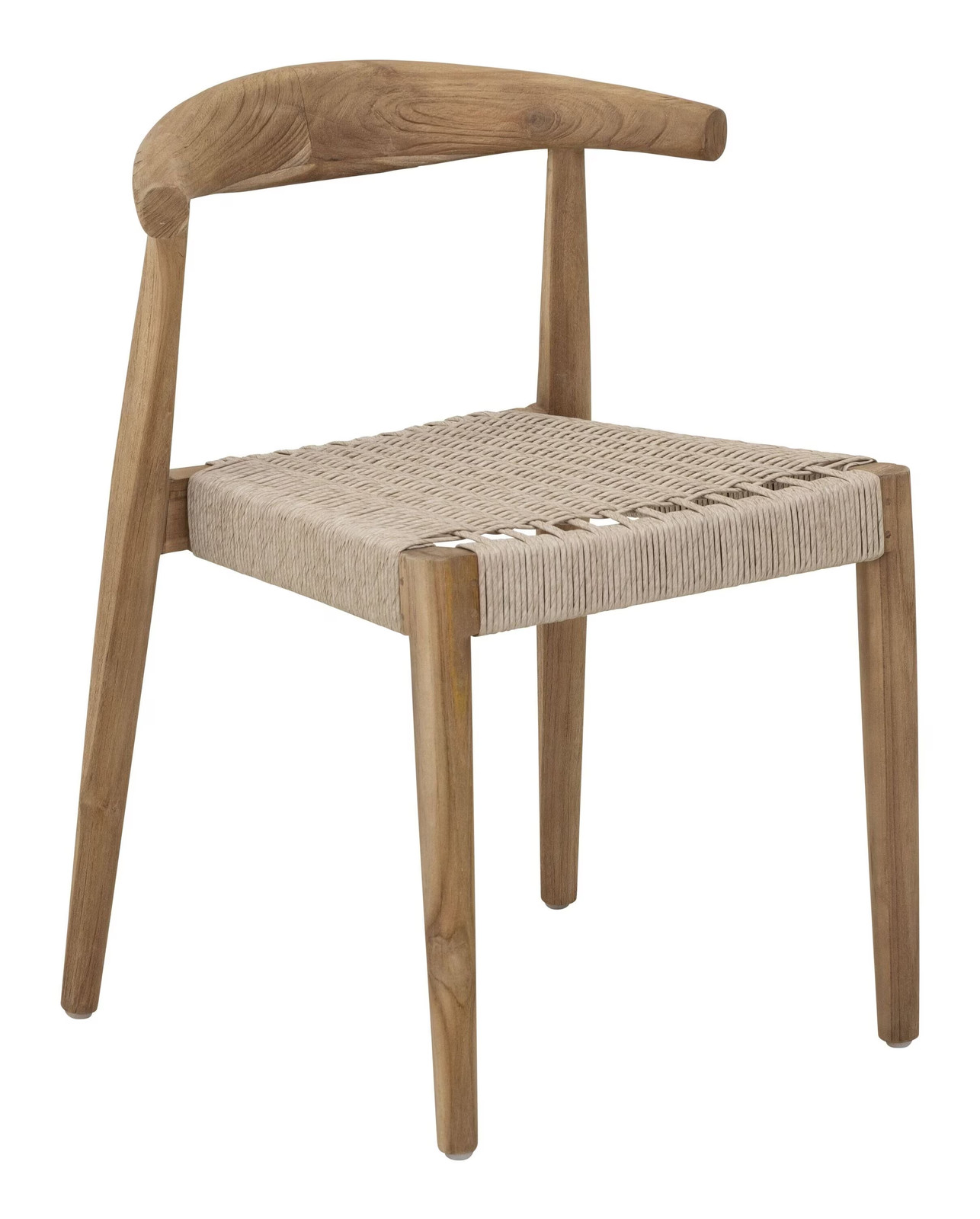MUST Living Eetkamerstoel Lima Teakhout en Touw - Naturel