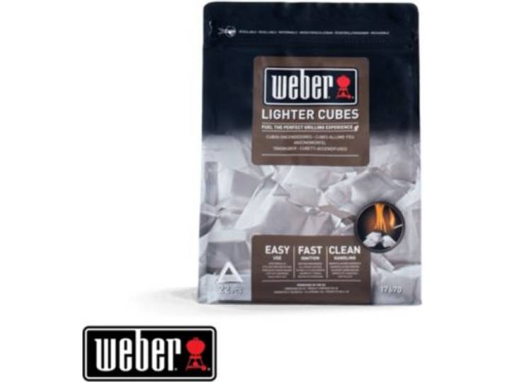 Weber - Allume Feu De 22 Cubes Allume-Feux Blancs