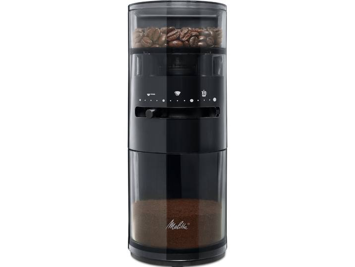 MELITTA Kaffeemühle Melitta Linea Kaffeemuehle 1032-01 , schwarz, B:9cm H:24cm T:18cm, Kaffeemühlen, Kaffeemühle