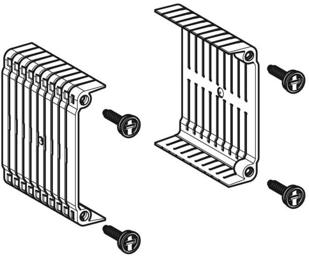 Geberit Set Distanzelement Omega60 243110001 für Betätigungsplatte, eckig, (2 St.)
