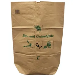 Gartenabfallsack Natura Biomat kompostierbar 120 L 2-lagig nassfest, biologisch abbaubar und kompostierbar
