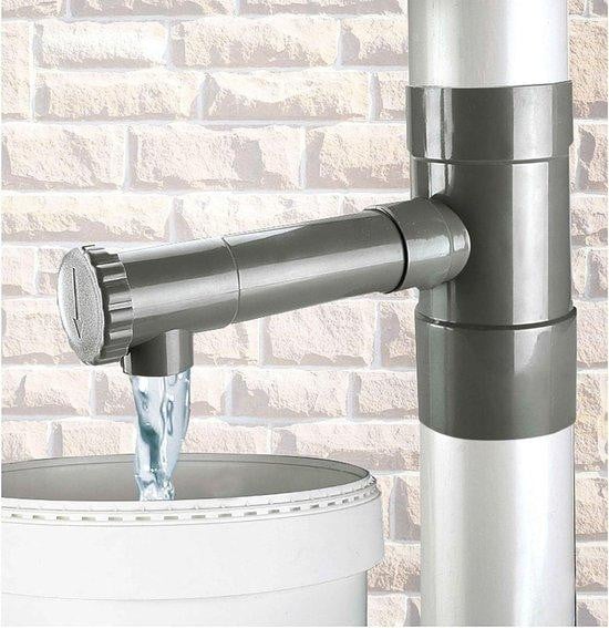 Ribiland Regenwaterverzamelaar Grijs - 80 mm