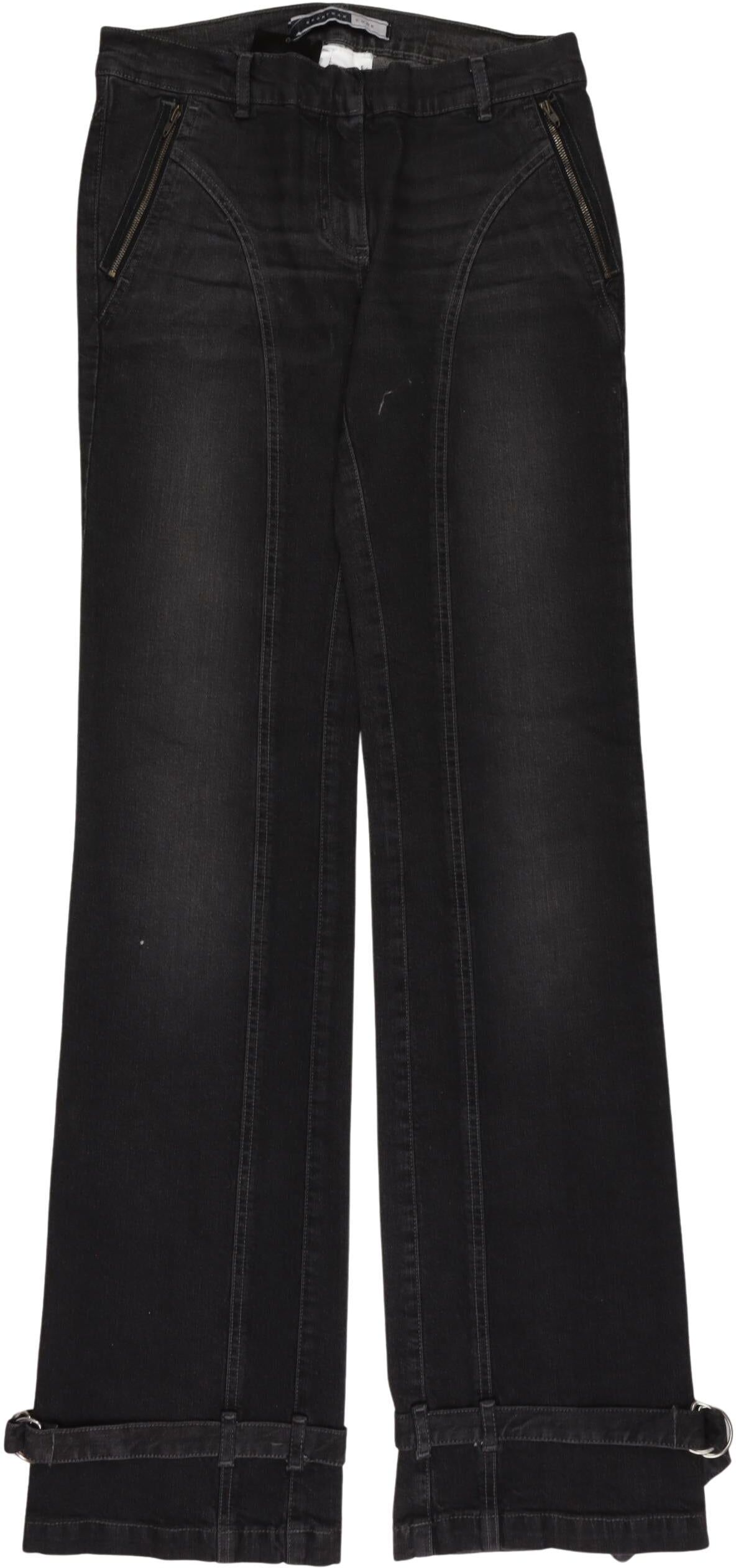 Sportmax Code Damen Jeans, Schwarz, Gr. EU 34, Elasthan / Baumwolle - Second Hand