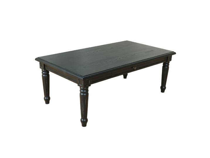 Amaretta Couchtisch mit 2 Schubladen, schwarz.