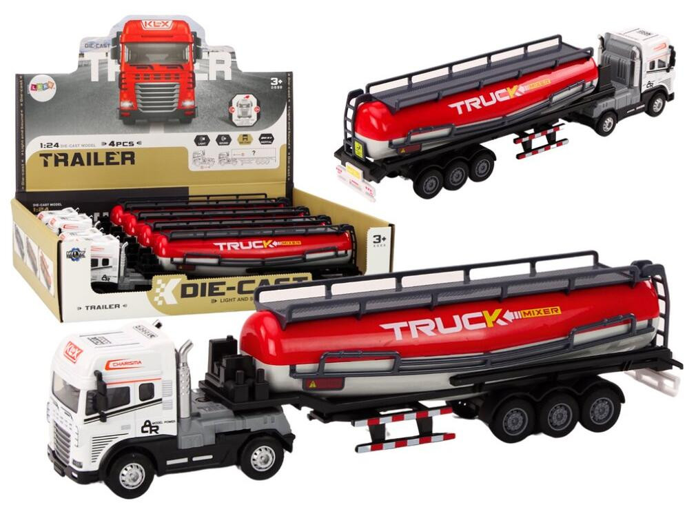 Lean Toys Vrachtwagen met aanhanger Tir 1:24 Tanker met geluiden