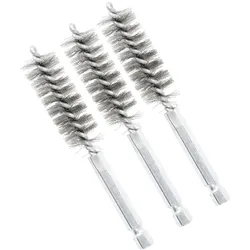 BGS 3078-16-S Stahlbürste 16mm Antrieb Außensechskant 6,3mm (1/4") 3 teilig