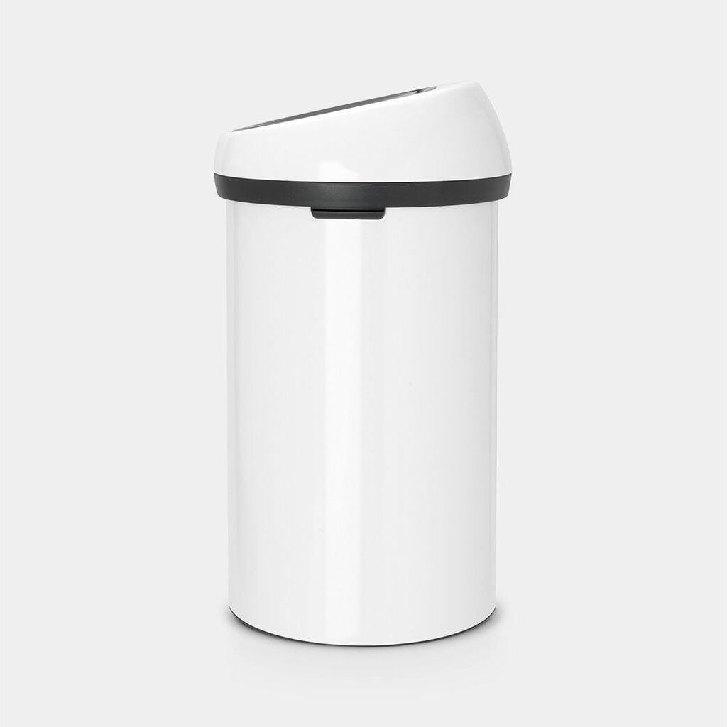 Brabantia "Bin 60 l" 1 Behälter Platzsparender Abfallbehälter weiß B/H/T: 40cm x 71cm x 40cm, 60 l