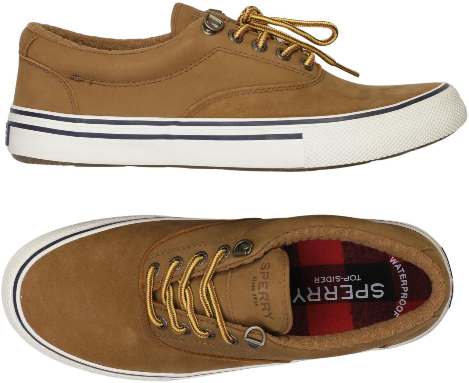 Sperry Top Sider Herren Sneaker, Braun, Gr. EU 41.5, Leder - Second Hand