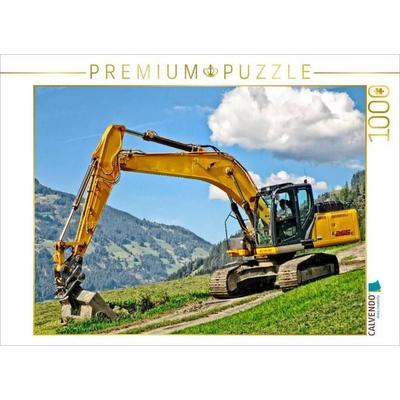 CALVENDO Puzzle Bagger - kraftvolle Arbeitsmaschinen | 1000 Teile Lege-Größe 64x48cm Foto-Puzzle für glückliche Stunden